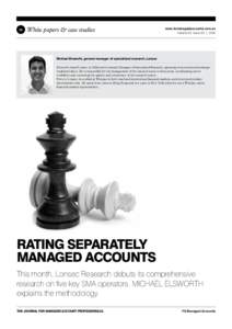 54  White papers & case studies www.fsmanagedaccounts.com.au Volume 01 Issue 01 | 2014