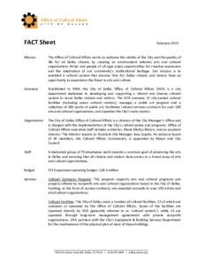    FACT Sheet      Mission 