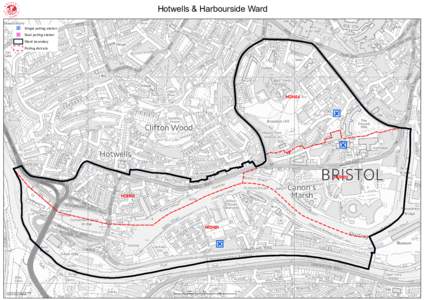 Hotwells & Harbourside Ward Single polling station Dual polling station Ward boundary Polling districts