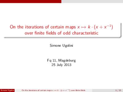 Field theory / Finite field / Polynomials / Splitting field