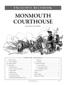   Monmouth Courthouse E XCLU SI V E RU LE BO OK
