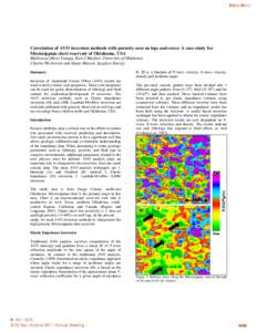 Correlation of AVO inversion methods with porosity seen on logs and cores: A case study for Mississippian chert reservoir of Oklahoma, USA