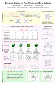 Drawing Graphs on Few Circles and Few Spheres Myroslav Kryven Problem  1