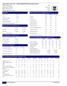 Santa Clara UniversityStandard 509 Information Report