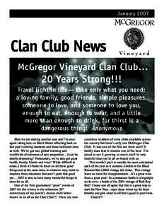 JanuaryClan Club News McGregor Vineyard Clan Club…  20 Years Strong!!!