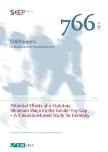 Potential Effects of a Statutory Minimum Wage on the Gender Pay Gap – A Simulation-Based Study for Germany