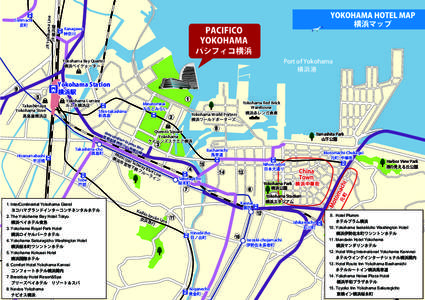 JR Yokohama Line JR 横浜線 横浜マップ  Kanagawa