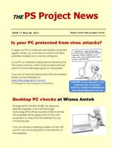 THE  PS Project News ISSUE 17 May 06, 2011