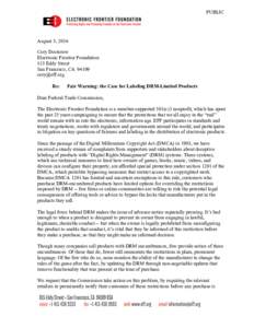 Microsoft Word - EFF Request for Investigation re Labeling DRM-Limited Products.docx