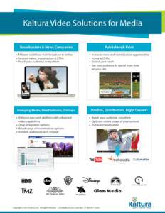 Video Solution for Media Use Cases 1-pager