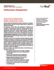 SumTotal Systems Talent Platform: Performance Management Software