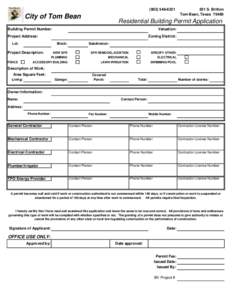 Tom Bean Residential permit application.xls
