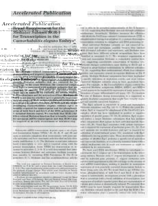THE JOURNAL OF BIOLOGICAL CHEMISTRY Vol. 277, No. 34, Issue of August 23, pp–30416, 2002 © 2002 by The American Society for Biochemistry and Molecular Biology, Inc. Printed in U.S.A.  Accelerated Publication