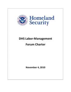 DHS Labor-Management Forum Charter