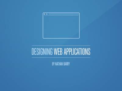 SAMPLE SECTIONS Included are several sample sections from Designing Web Applications. They are pulled from different parts of the book. I hope you find them useful! The next page is the table of contents for the full bo