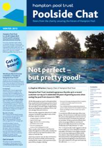 hampton pool trust  Poolside Chat News from the charity securing the future of Hampton Pool  WINTER 2015