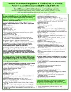Microsoft Word - reportable disease list 2008.doc