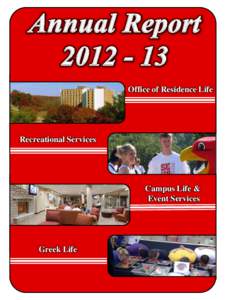 Office of Residence Life  Recreational Services Campus Life & Event Services