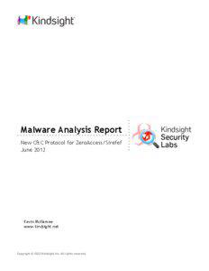 Malware Analysis Report New C&C Protocol for ZeroAccess/Sirefef June 2012