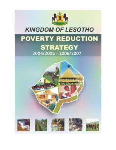 Lesotho / Poverty Reduction Strategy Paper / Poverty reduction / United Nations Development Programme / Department for International Development / African Development Bank / Poverty / Outline of Lesotho / Development / International economics / United Nations