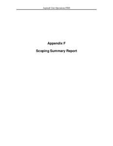 Aspinall Unit Operations FEIS  Appendix F Scoping Summary Report  Appendix F
