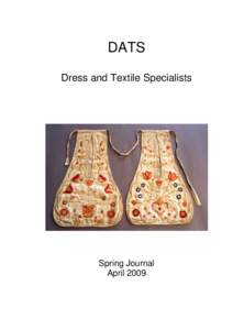 DATS Dress and Textile Specialists Spring Journal April 2009