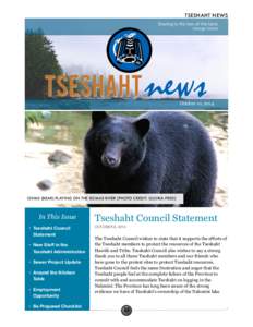 Disaster / Alberni Valley / Tseshaht First Nation / Emergency management