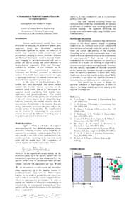 A Mathematical Model of Composite Electrode for Supercapacitors Hansung Kim and Branko N. Popov Center of Electrochemical Engineering Department of Chemical Engineering University of South Carolina, Columbia 29208