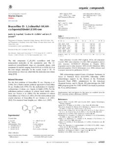 Bruceolline D: 3,3-dimethyl-1H,4H-cyclopenta[b]indol-2(3H)-one
