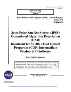 Joint Polar Satellite System / National Oceanic and Atmospheric Administration / NPOESS / Technical communication / Cross-platform software / Algorithm / Git / Specification / JavaScript / Software / Computer programming / Computing