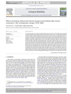 G Model ECOMOD-6807; No. of Pages 13 ARTICLE IN PRESS Ecological Modelling xxxxxx–xxx