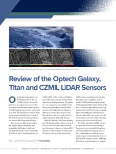 The different channels of Intensity data from the Titan as provided by Ryerson University and Optech  Review of the Optech Galaxy, Titan and CZMIL LiDAR Sensors  O