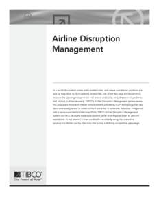 Airline Disruption Management
