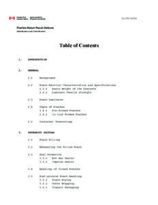 [removed]Flexible Retort Pouch Defects Identification and Classification  Table of Contents