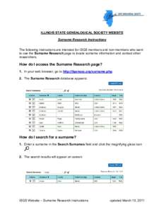 Microsoft Word - ISGS Surname Research Instructions.doc