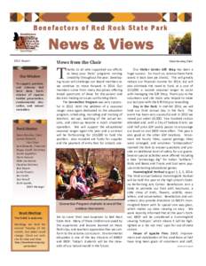 Benefactors of Red Rock State Park  News & Views 2014 Report  OurMission