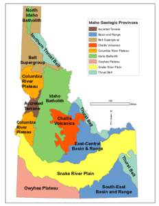Geology / Geological history of Earth / Plate tectonics / Batholiths / Idaho Batholith ecoregion / Geology of Oregon / Geology of Washington / Geology of Australia / Geology of Russia