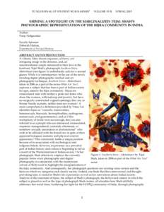 TCNJ JOURNAL OF STUDENT SCHOLARSHIP  VOLUME XVII SPRING 2015
