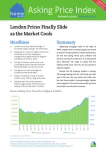 HOME.CO UK ASKING PRICE INDEX September 2014 	  Released: Asking Price Index