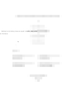 MINIMUM SYMBOL ERROR RATE TIMING RECOVERY SYSTEM  by Nagendra Bage Jayaraj A thesis submitted in partial fulfillment