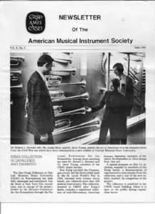 NEWSLETTER Of The American Musical Instrument Society J une 1981