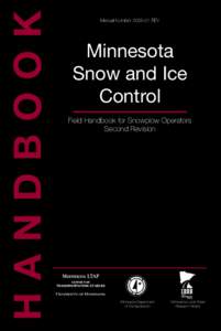 HANDBOOK  Manual NumberREV Minnesota Snow and Ice