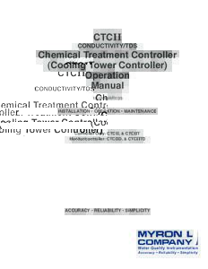 CTCII  CONDUCTIVITY/TDS Chemical Treatment Controller (Cooling Tower Controller)