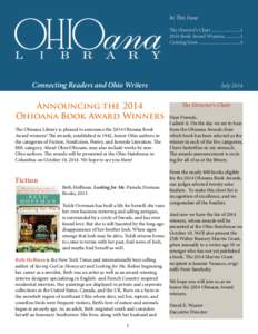 Ohioana Library: Ohioana Newsletter for July 2014