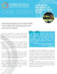 CASE STUDY:  University Hospitals of Leicester NHS Trust