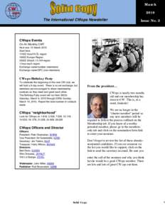 March 2010 Issue No. 2 The International CWops Newsletter