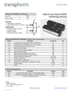 Electromagnetism / Electrical engineering / Power electronics / Electronics / Field-effect transistor / MOSFET / Safe operating area / Switched-mode power supply / Thyristor / Diode / VGS