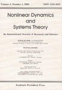 Nonlinear Dynamics and Systems Theory, [removed]–22  Asymptotic Stability for a Conducting Electromagnetic Material with a Dissipative Boundary Condition Giovambattista Amendola†