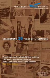 Click Here to Continue 4  Celebrating 25 Years of Literature O