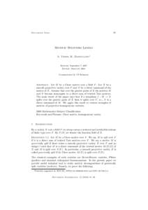 81  Documenta Math. Motivic Splitting Lemma A. Vishik, K. Zainoulline1